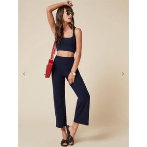 Reformation Mateo Two Piece in navy
